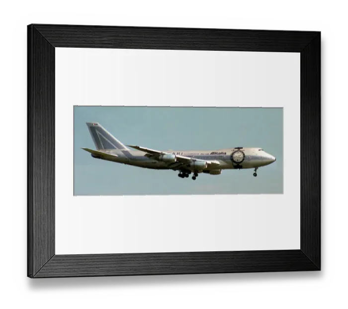 Framed Print : Boeing 747-234B I-DEMS Framed Print : Boeing 747-234B I-DEMS