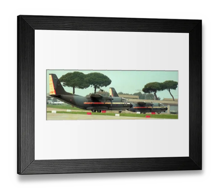 Framed Print : Aeritalia G. 222RM MM62140 - 14-21 & MM62141 - 14-22 Framed Print : Aeritalia G. 222RM MM62140 - 14-21 & MM62141 - 14-22