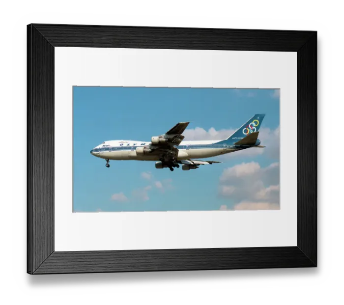 Framed Print : Boeing 747-212B SX-OAC Framed Print : Boeing 747-212B SX-OAC
