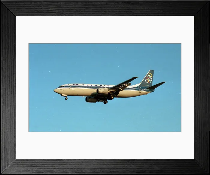 Framed Print : Boeing 737-484 SX-BKF Framed Print : Boeing 737-484 SX-BKF
