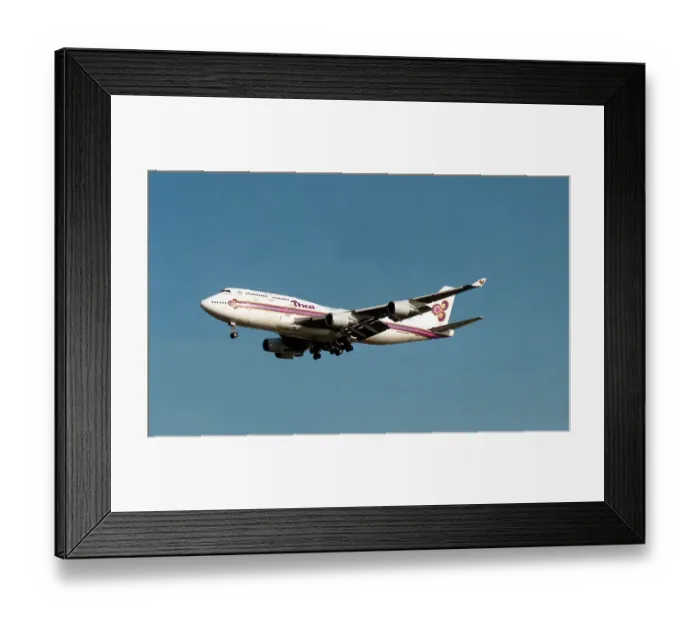 Framed Print : Boeing 747-4D7 HS-TGO Framed Print : Boeing 747-4D7 HS-TGO