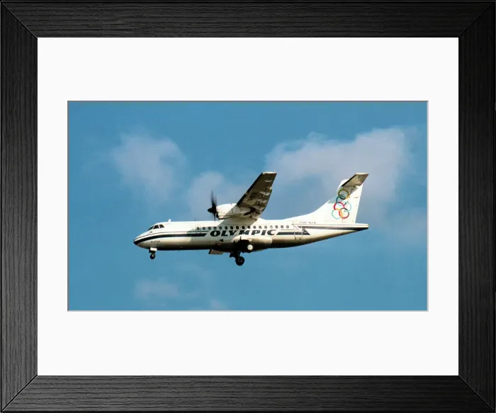 Framed Print : ATR 42-320 SX-BIA Framed Print : ATR 42-320 SX-BIA