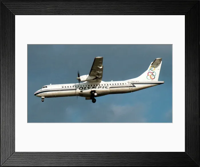 Framed Print : ATR 72-202 SX-BIE Framed Print : ATR 72-202 SX-BIE