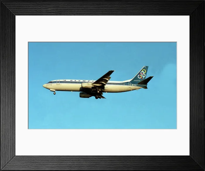 Framed Print : Boeing 737-484 SX-BKD Framed Print : Boeing 737-484 SX-BKD