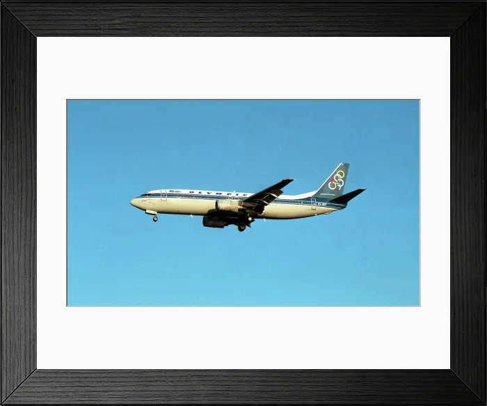 Framed Print : Boeing 737-484 SX-BKF Framed Print : Boeing 737-484 SX-BKF