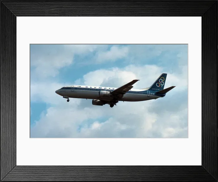 Framed Print : Boeing 737-484 SX-BKC Framed Print : Boeing 737-484 SX-BKC