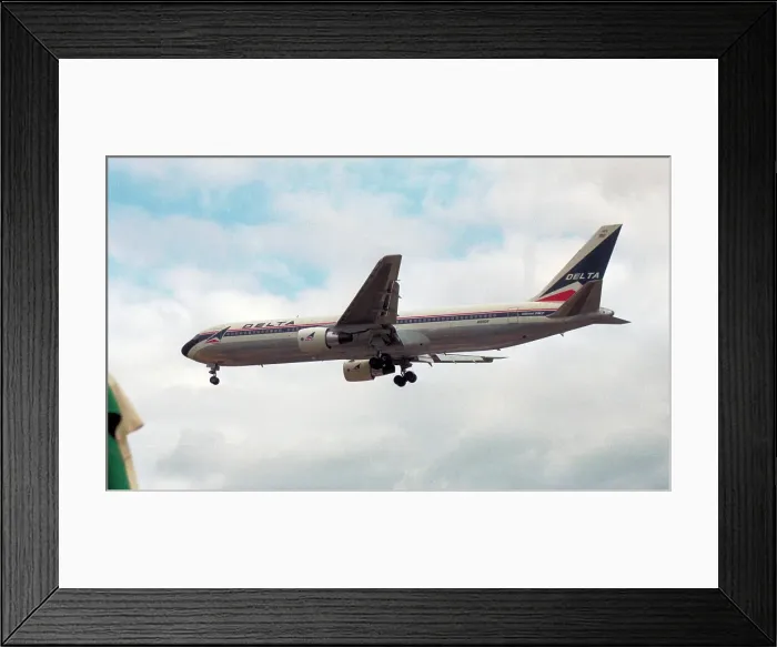 Framed Print : Boeing 767-332 N189DN Framed Print : Boeing 767-332 N189DN