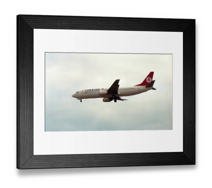 Framed Print : Boeing 737-4Y0 TC-JEU Framed Print : Boeing 737-4Y0 TC-JEU