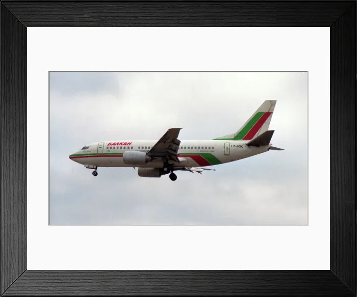 Framed Print : Boeing 737-53A LZ-BOC Framed Print : Boeing 737-53A LZ-BOC
