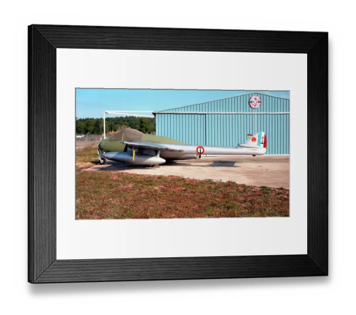 Framed Print : de Havilland DH. 100 Vampire FB. 6 F-AZHJ - 57. S. 9 Framed Print : de Havilland DH. 100 Vampire FB. 6 F-AZHJ - 57. S. 9