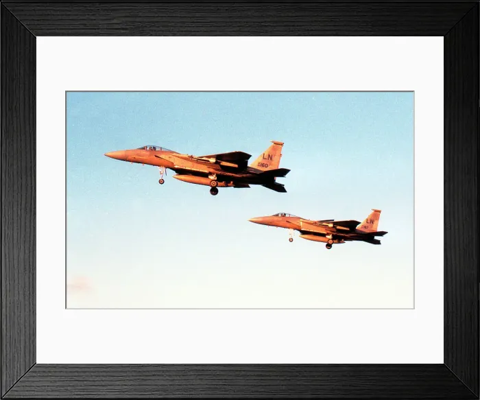 Framed Print : McDonnell Douglas F-15C Eagle 86-160 & 86-0178 Framed Print : McDonnell Douglas F-15C Eagle 86-160 & 86-0178