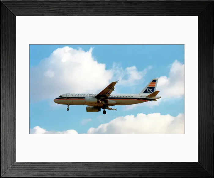 Framed Print : Airbus A320-231 5B-DAV Framed Print : Airbus A320-231 5B-DAV