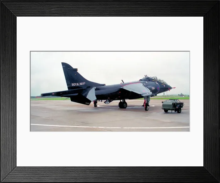 Framed Print : British Aerospace Harrier T. 8 ZD992 Framed Print : British Aerospace Harrier T. 8 ZD992