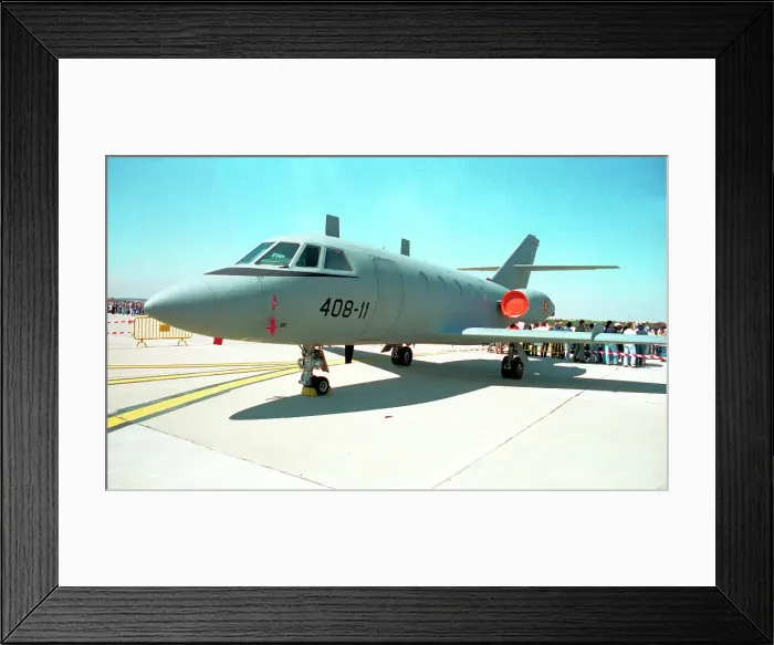 Framed Print : Dassault Falcon 20D ECM TM. 11-3 - 408-11 Framed Print : Dassault Falcon 20D ECM TM. 11-3 - 408-11
