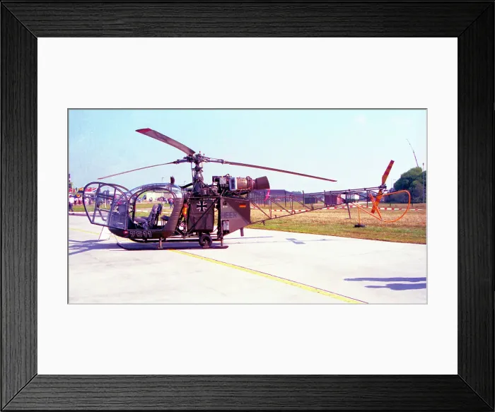Framed Print : Aerospatiale SE. 3130 Alouette II 75+11 Framed Print : Aerospatiale SE. 3130 Alouette II 75+11