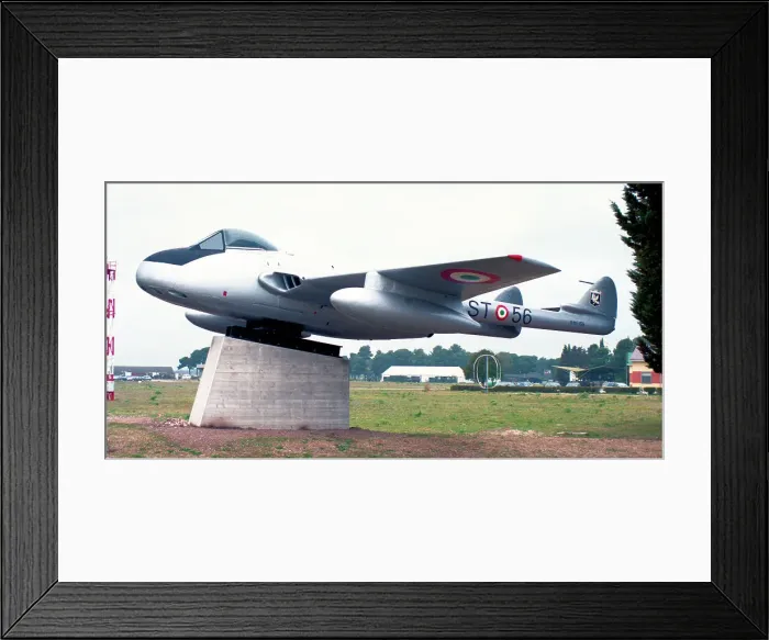 Framed Print : de Havilland DH. 100 Vampire FB. 52 MM6156 Framed Print : de Havilland DH. 100 Vampire FB. 52 MM6156