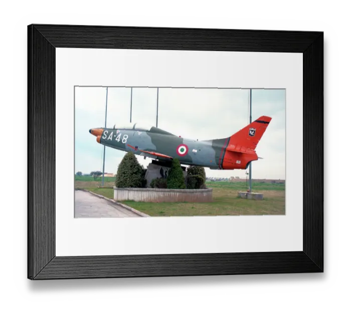 Framed Print : Fiat G. 91 T-1 MM6348 - SA-48 Framed Print : Fiat G. 91 T-1 MM6348 - SA-48
