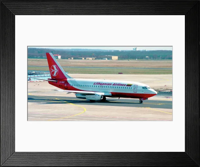 Framed Print : Boeing 737-2T4 LY-BSD Framed Print : Boeing 737-2T4 LY-BSD