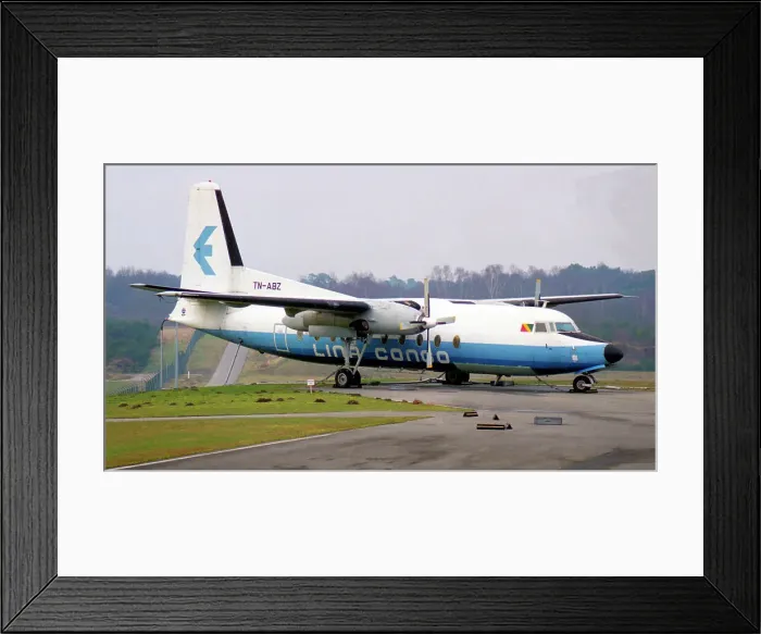 Framed Print : Fokker F-27-200 TN-ABZ Framed Print : Fokker F-27-200 TN-ABZ
