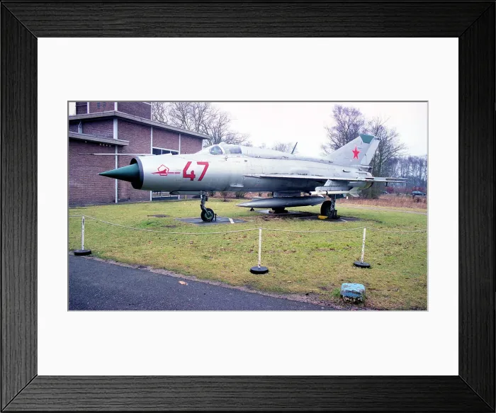 Framed Print : Mikoyan-Gurevich MiG-21PFM 47 Red Framed Print : Mikoyan-Gurevich MiG-21PFM 47 Red