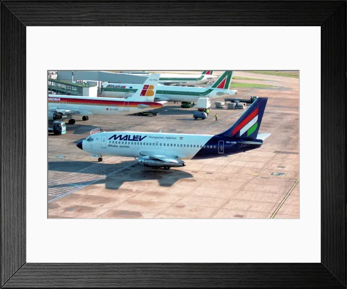 Framed Print : Boeing 737-2T4 HA-LEM