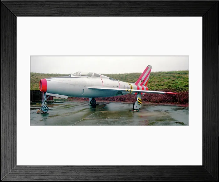 Framed Print : Republic F-84F Thunderstreak FU-125 - 8S-C Framed Print : Republic F-84F Thunderstreak FU-125 - 8S-C