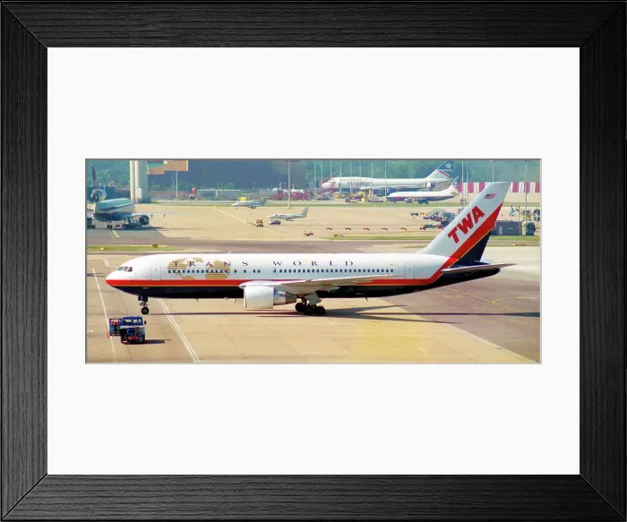 Framed Print : Boeing 767-231ER N601TW Framed Print : Boeing 767-231ER N601TW