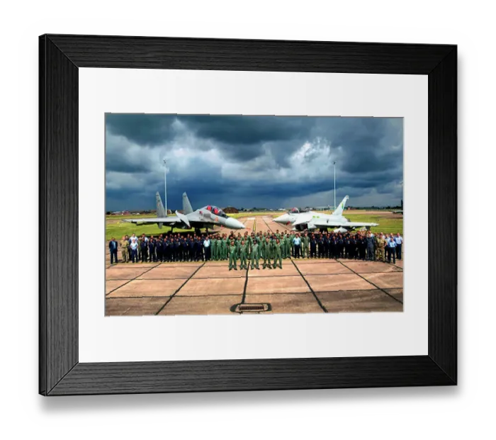 Framed Print : Sukhoi Su-30MKI and Eurofighter Typhoon FGR. 1 Framed Print : Sukhoi Su-30MKI and Eurofighter Typhoon FGR. 1