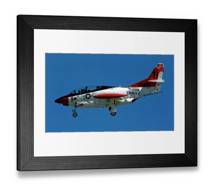 Framed Print : North American Rockwell T-2C Buckeye N212TB - 155226 Framed Print : North American Rockwell T-2C Buckeye N212TB - 155226