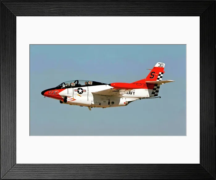 Framed Print : North American Rockwell T-2C Buckeye N27WS - 155239 Framed Print : North American Rockwell T-2C Buckeye N27WS - 155239