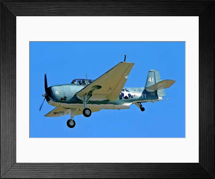 Framed Print : General Motors TBM-3U Avenger N3967A - 53835 Framed Print : General Motors TBM-3U Avenger N3967A - 53835