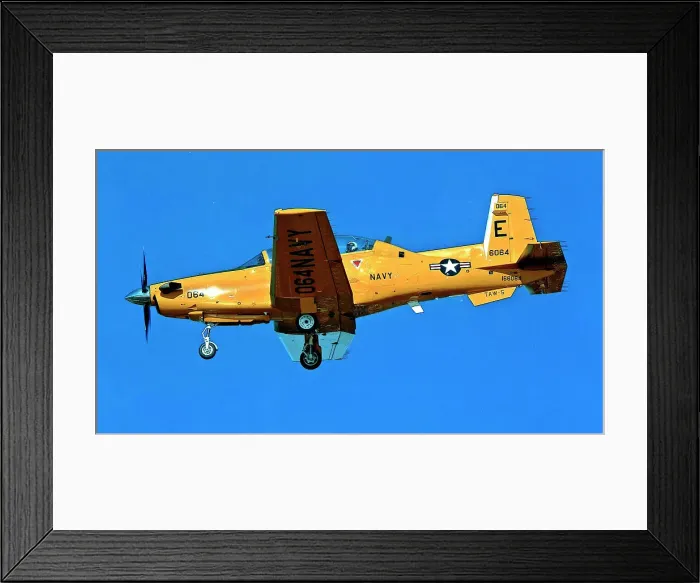 Framed Print : Raytheon Beech T-6B Texan II 166064 Framed Print : Raytheon Beech T-6B Texan II 166064
