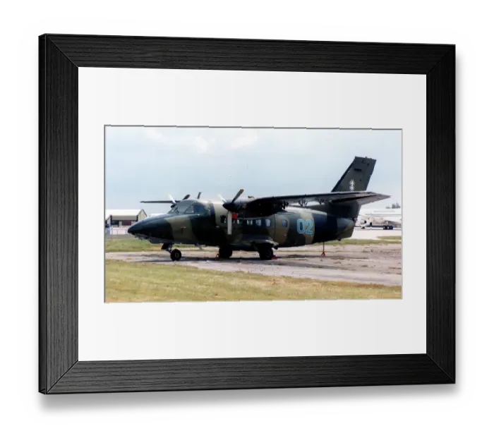Framed Print : Let L-410 Turbolet 02 Blue Framed Print : Let L-410 Turbolet 02 Blue