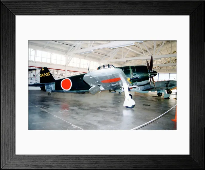 Framed Print : Kawanishi N1K2-Ja Shiden-Kai 343-35 - A Framed Print : Kawanishi N1K2-Ja Shiden-Kai 343-35 - A