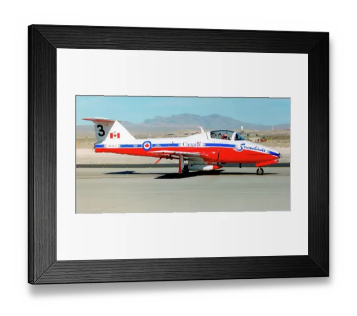 Framed Print : Canadair CT-114 Tutor 114156 Snowbird 3 Framed Print : Canadair CT-114 Tutor 114156 Snowbird 3