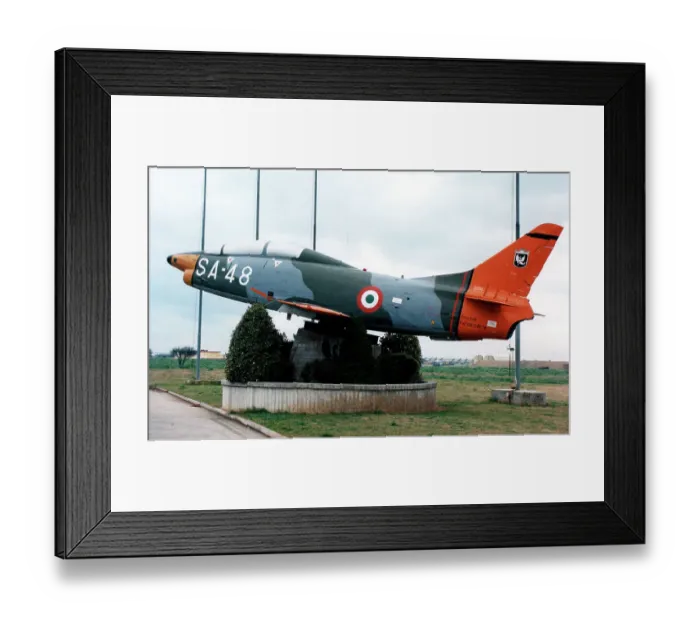 Framed Print : Fiat G. 91 T - 1 MM6348 - SA-48 Framed Print : Fiat G. 91 T - 1 MM6348 - SA-48