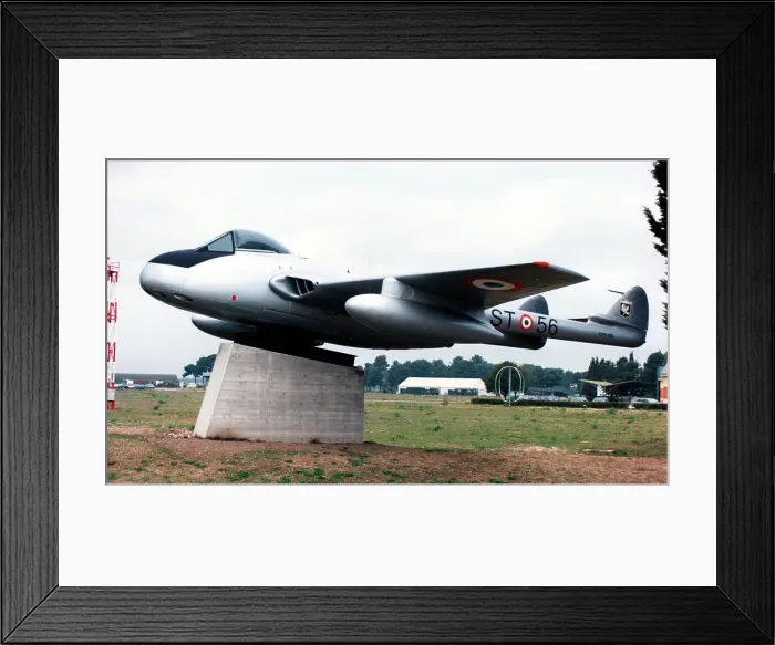 Framed Print : de Havilland DH. 100 Vampire FB. 52 MM6156 Framed Print : de Havilland DH. 100 Vampire FB. 52 MM6156
