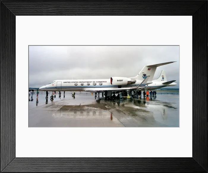 Framed Print : Gulfstream IV N49RF Framed Print : Gulfstream IV N49RF