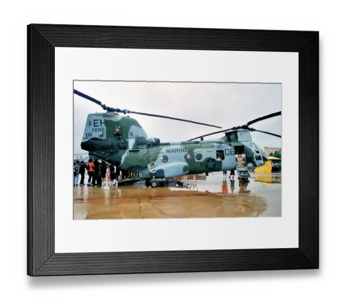 Framed Print : Boeing Vertol CH-46F Sea Knight 157688 Framed Print : Boeing Vertol CH-46F Sea Knight 157688