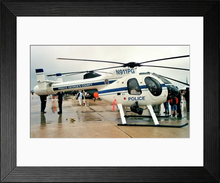 Framed Print : McDonnell Douglas MD520N N911PG Framed Print : McDonnell Douglas MD520N N911PG
