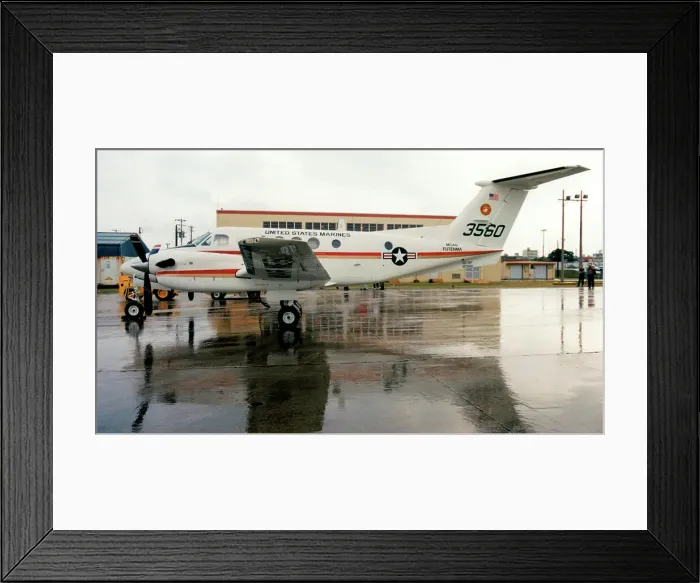 Framed Print : Beechcraft UC-12F 163560 Framed Print : Beechcraft UC-12F 163560
