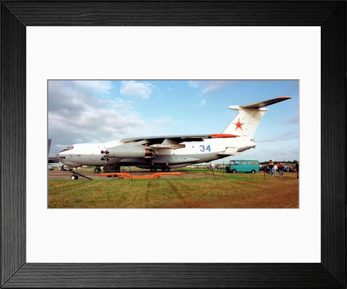 Framed Print : Ilyushin Il-78 34 Blue Framed Print : Ilyushin Il-78 34 Blue