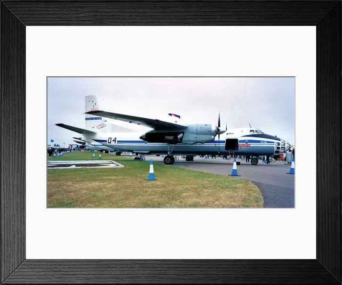 Framed Print : Antonov An-30B 04 Black Framed Print : Antonov An-30B 04 Black