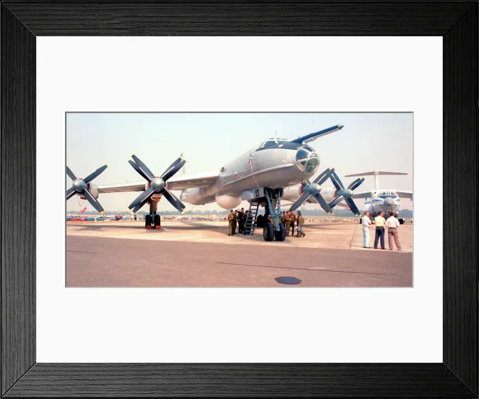 Framed Print : Tupolev Tu-142M 93 Black Framed Print : Tupolev Tu-142M 93 Black