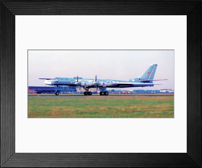 Framed Print : Tupolev Tu-95MS 23 Black Framed Print : Tupolev Tu-95MS 23 Black