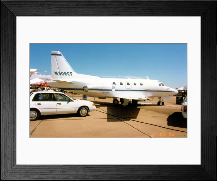 Framed Print : North American Sabreliner N306CF Framed Print : North American Sabreliner N306CF
