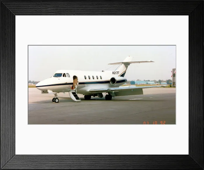 Framed Print : Hawker Siddeley HS. 125-400A N217F Framed Print : Hawker Siddeley HS. 125-400A N217F
