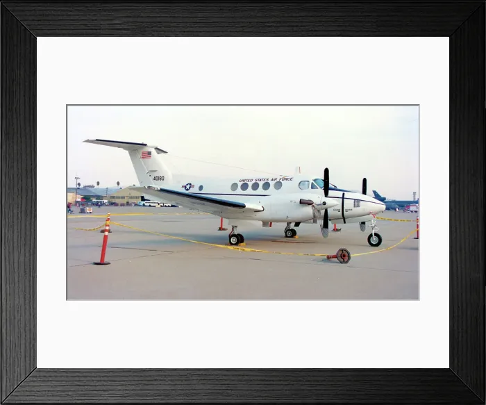 Framed Print : Beech C-12F Huron 84-00180
