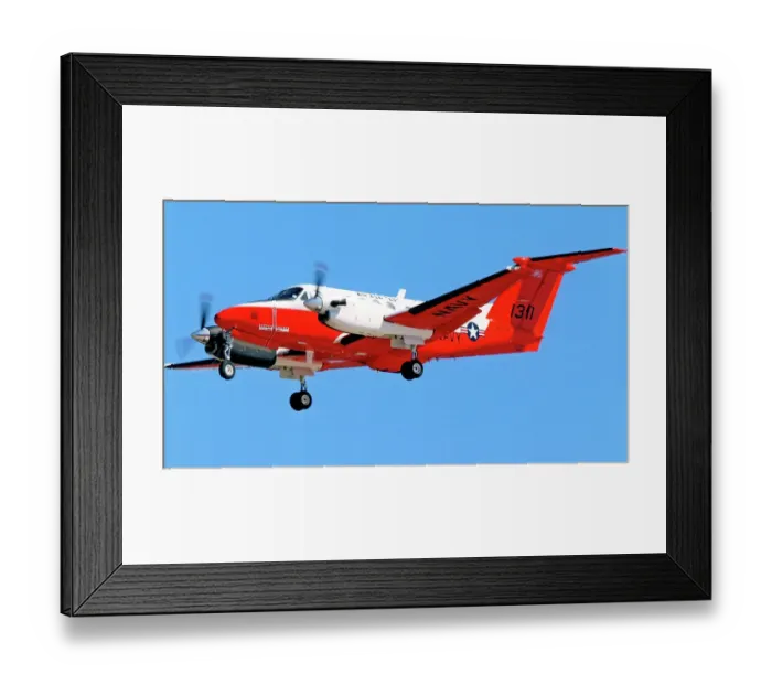Framed Print : Beech NC-12B Huron 161311 Framed Print : Beech NC-12B Huron 161311