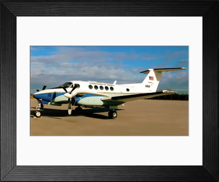 Framed Print : Beech C-12C Huron 76-0168 Framed Print : Beech C-12C Huron 76-0168
